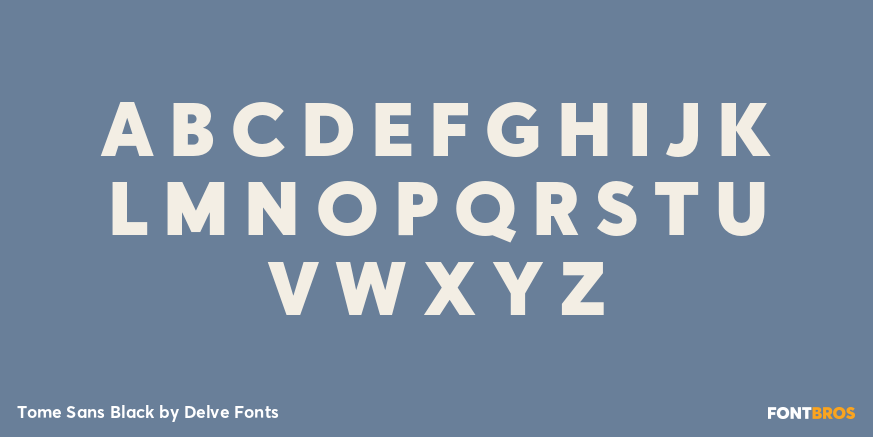 Tome Sans Black Font Poster #2