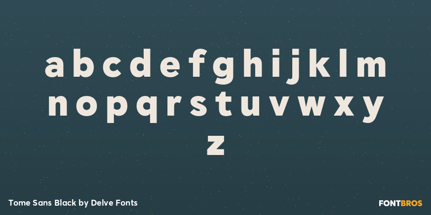 Tome Sans Black Font Poster #3