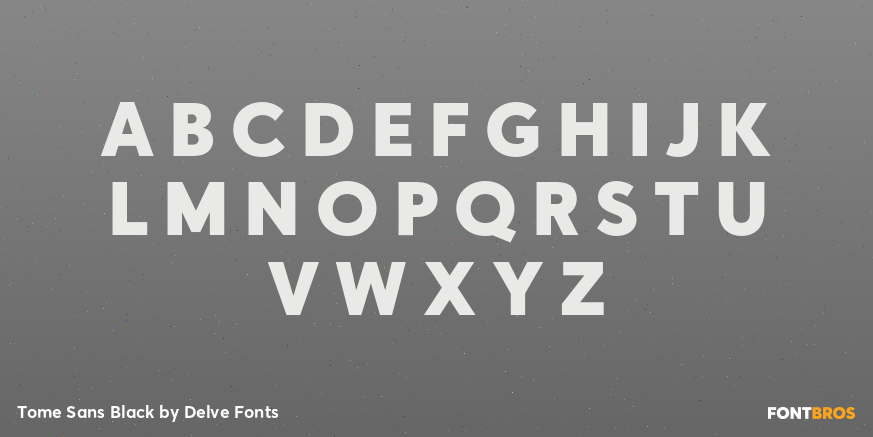 Tome Sans Black Font Poster #2