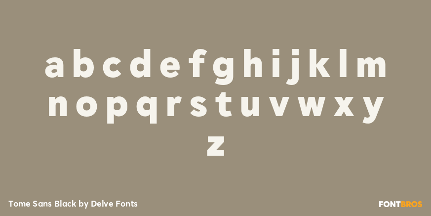 Tome Sans Black Font Poster #3