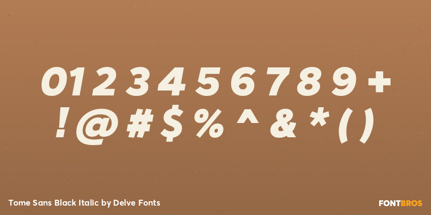 Tome Sans Black Italic Font Poster #4