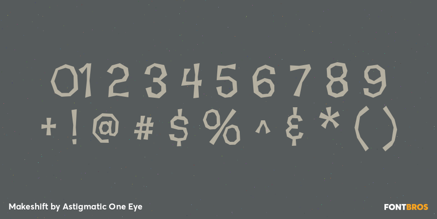 Makeshift Font Poster #4