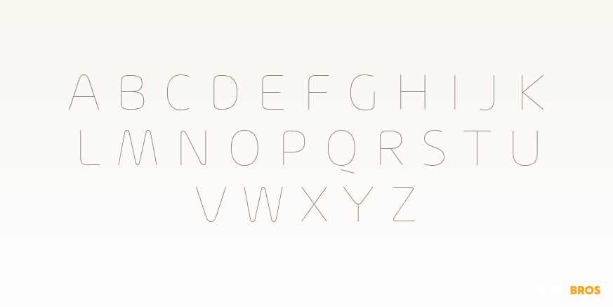 Arlon Thin Font Poster #2