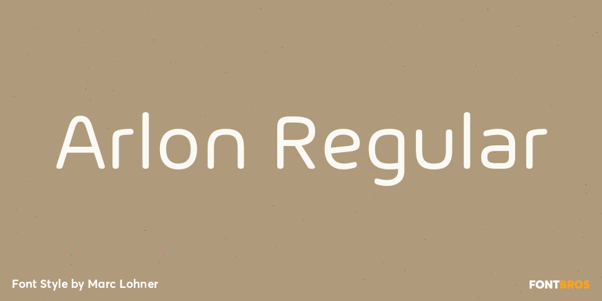 Arlon Regular Font Poster #1