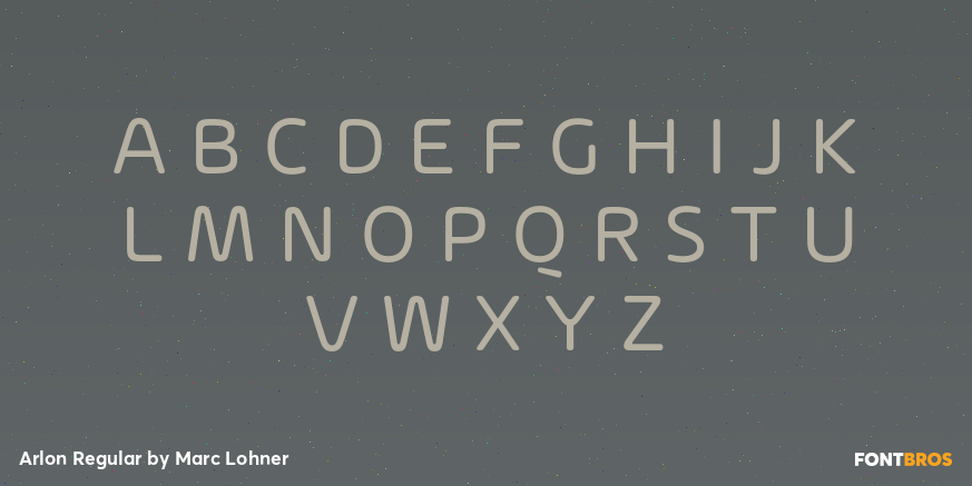 Arlon Regular Font Poster #2