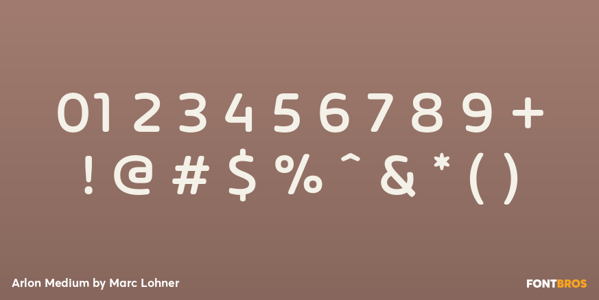 Arlon Medium Font Poster #1