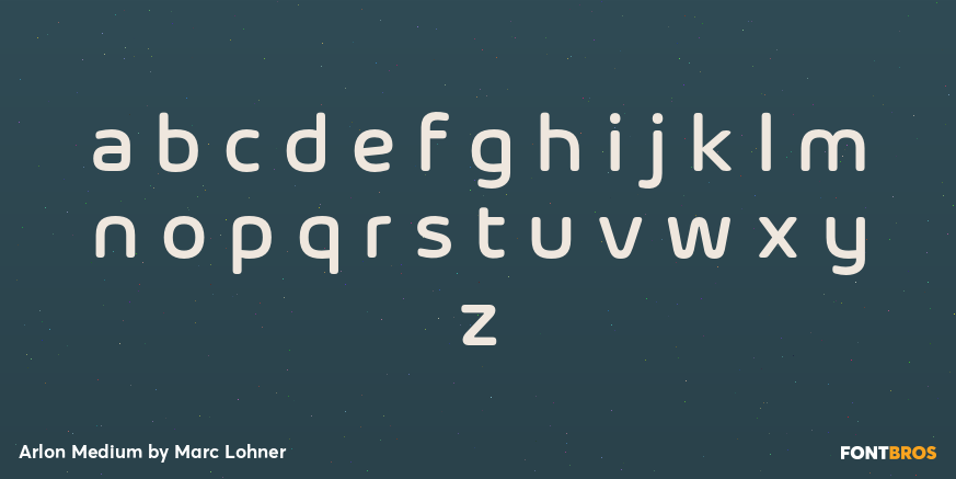 Arlon Medium Font Poster #3