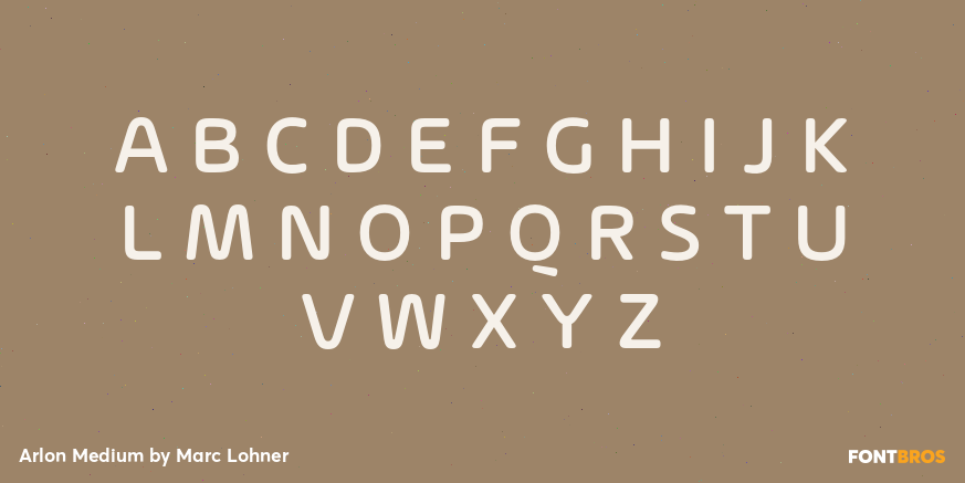 Arlon Medium Font Poster #1