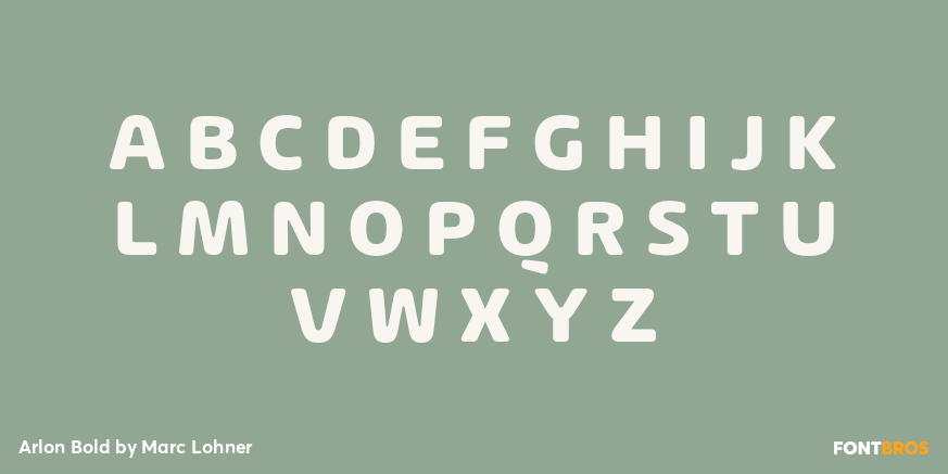 Arlon Bold Font Poster #1