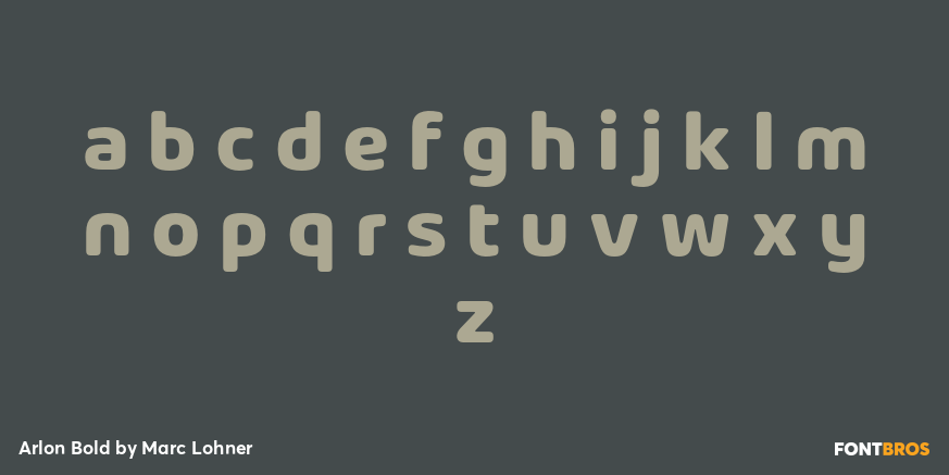 Arlon Bold Font Poster #1