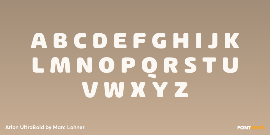 Arlon UltraBold Font Poster #1