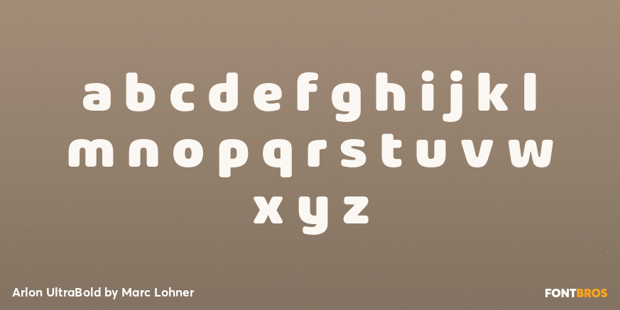 Arlon UltraBold Font Poster #1