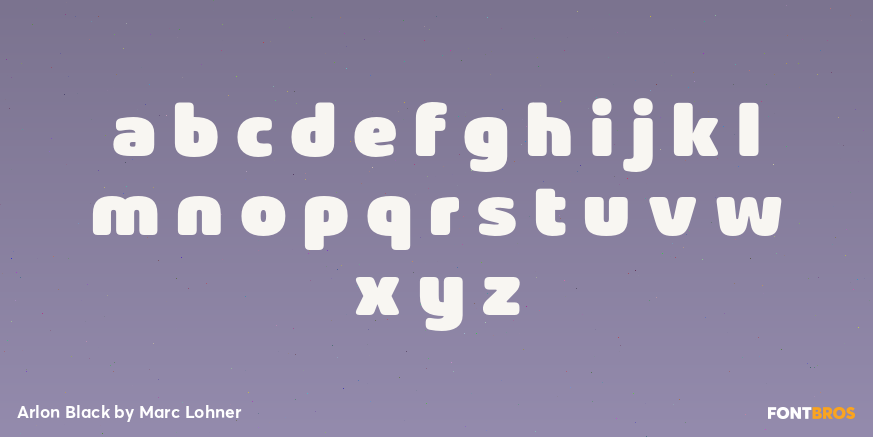Arlon Black Font Poster #1