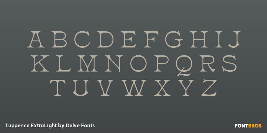 Tuppence ExtraLight Font Poster #2