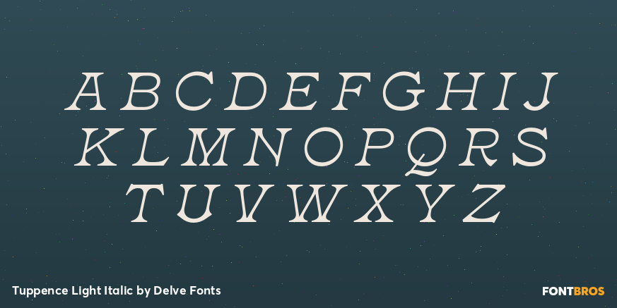 Tuppence Light Italic Font Poster #2