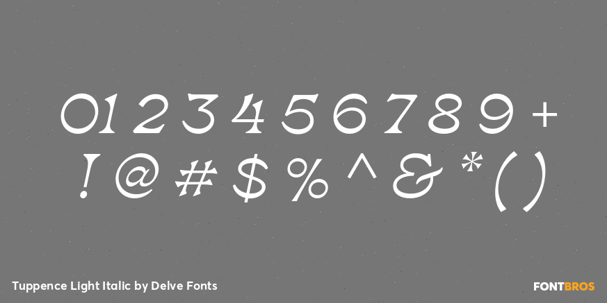 Tuppence Light Italic Font Poster #4