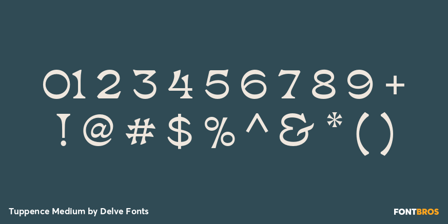 Tuppence Medium Font Poster #4