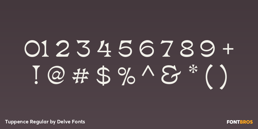 Tuppence Regular Font Poster #1