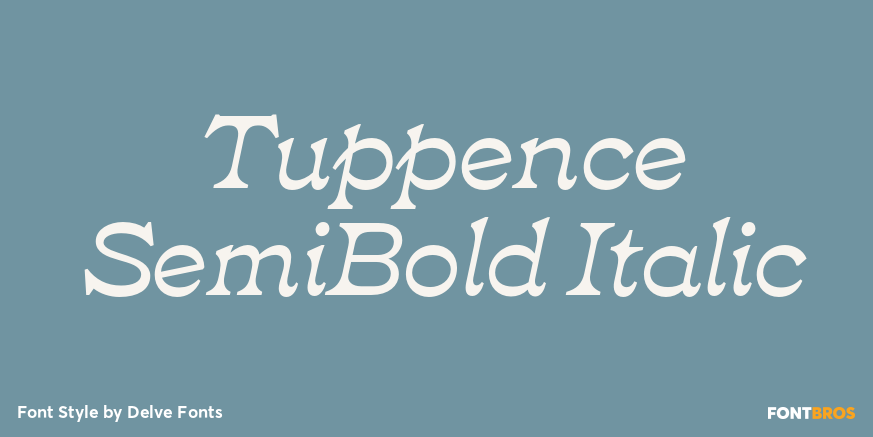 Tuppence SemiBold Italic Poster