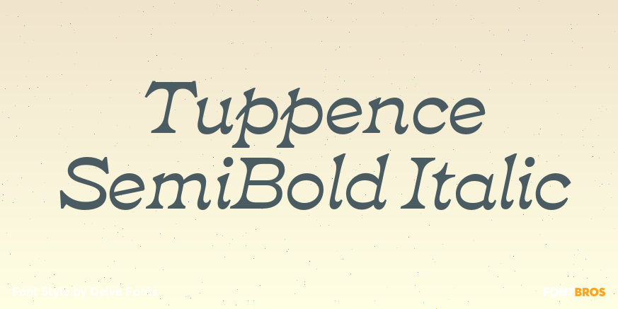 Tuppence SemiBold Italic Poster