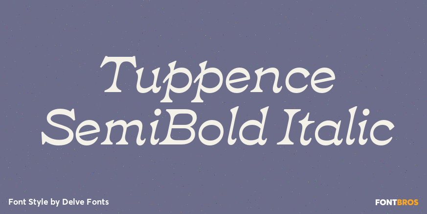 Tuppence SemiBold Italic Poster