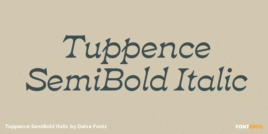 Tuppence SemiBold Italic Poster