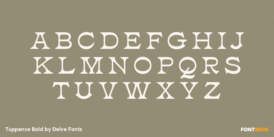 Tuppence Bold Font Poster #2