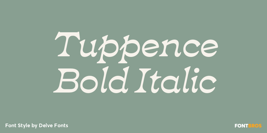 Tuppence Bold Italic Poster