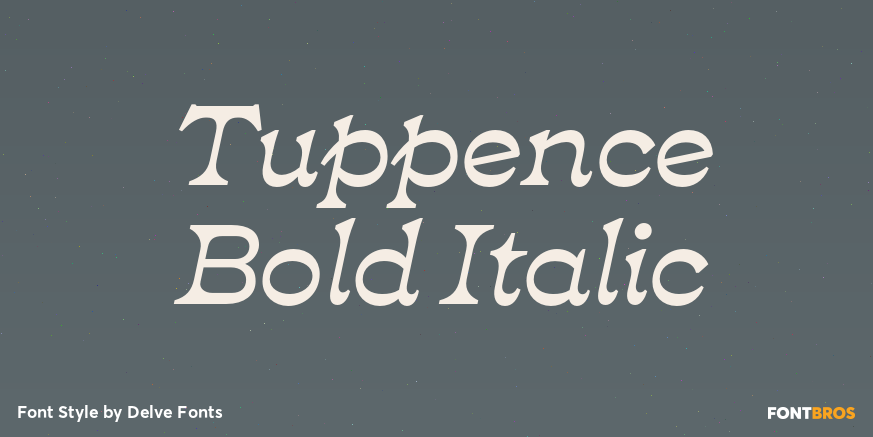 Tuppence Bold Italic Poster
