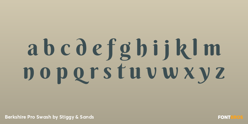 Berkshire Pro Swash Font Poster #3
