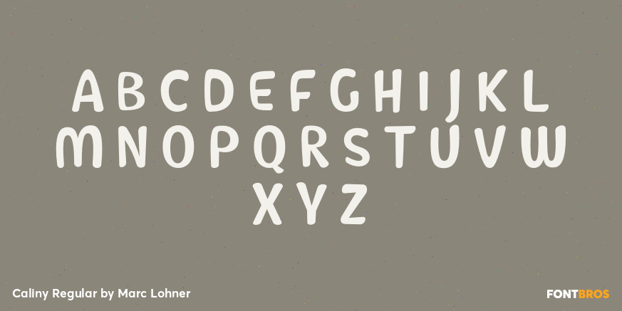 Caliny Regular Font Poster #2