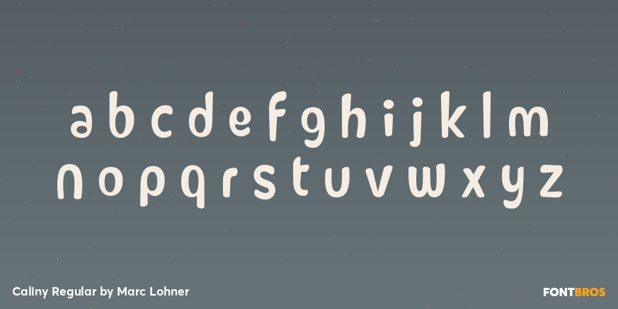 Caliny Regular Font Poster #3