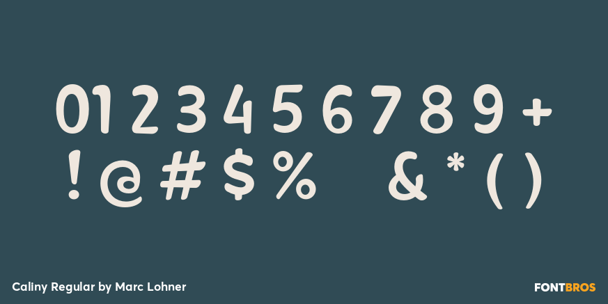 Caliny Regular Font Poster #4