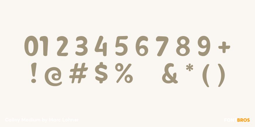 Caliny Medium Font Poster #1