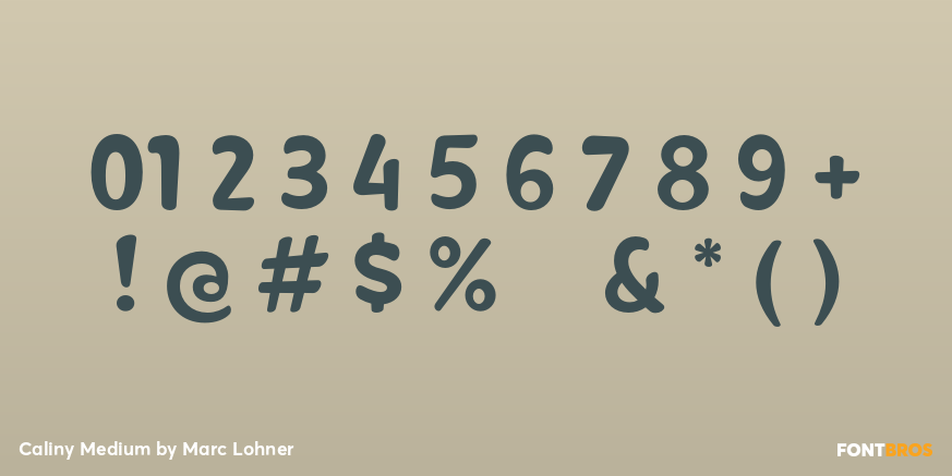 Caliny Medium Font Poster #4