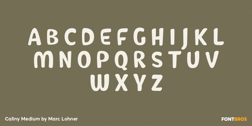 Caliny Medium Font Poster #1