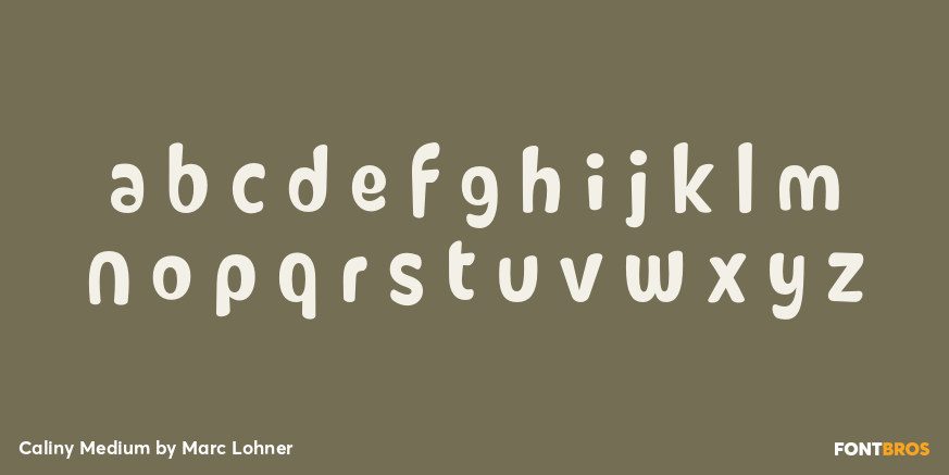 Caliny Medium Font Poster #1