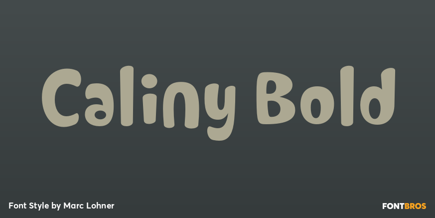Caliny Bold Font Poster #1