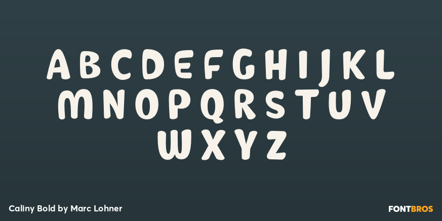 Caliny Bold Font Poster #2