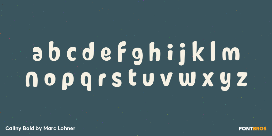 Caliny Bold Font Poster #3