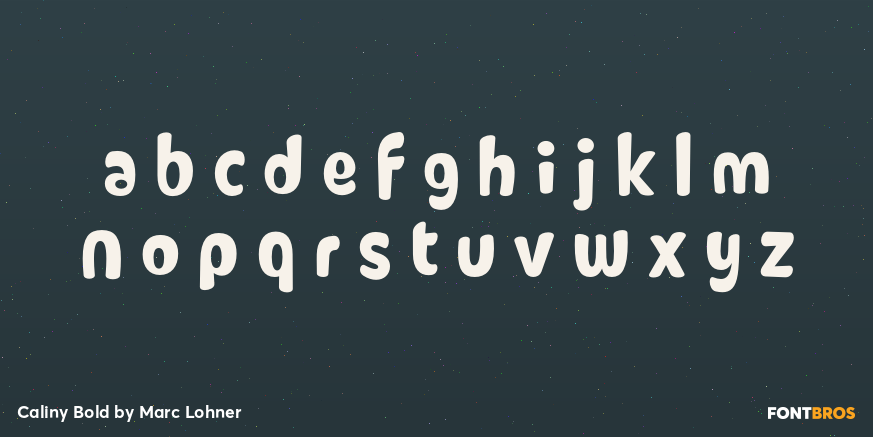 Caliny Bold Font Poster #1