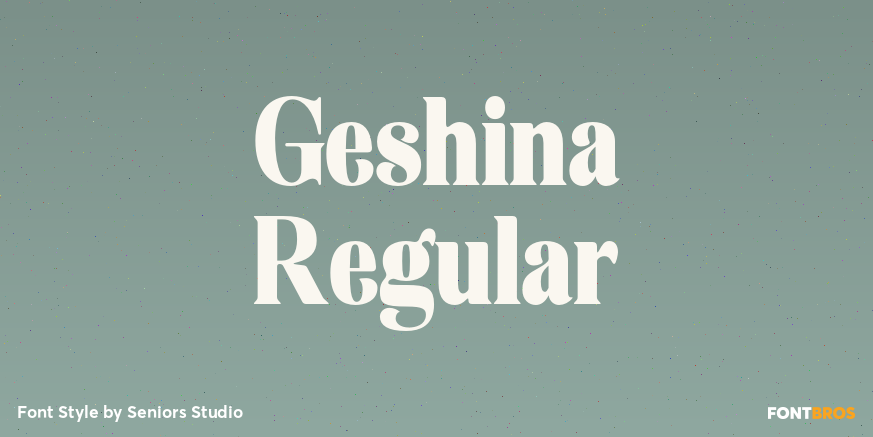 Geshina Regular Poster