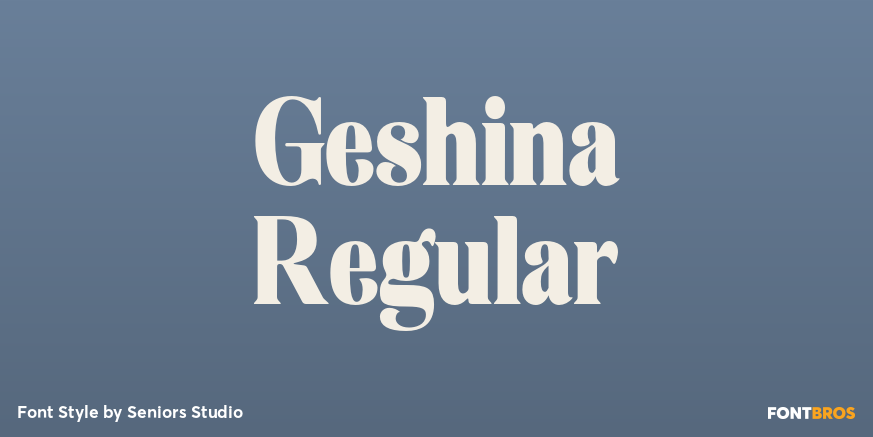 Geshina Regular Poster