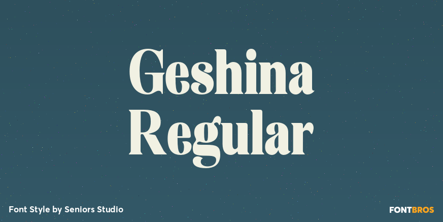 Geshina Regular Poster