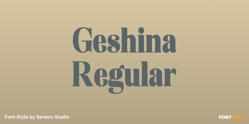 Geshina Regular Poster