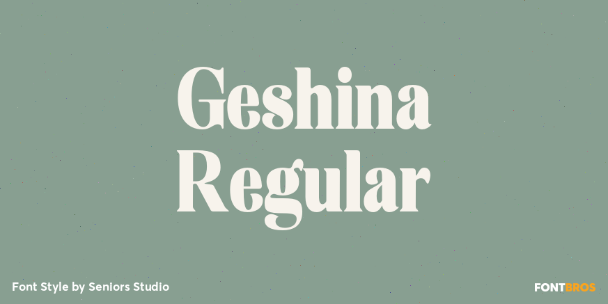 Geshina Regular Poster