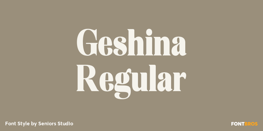Geshina Regular Poster