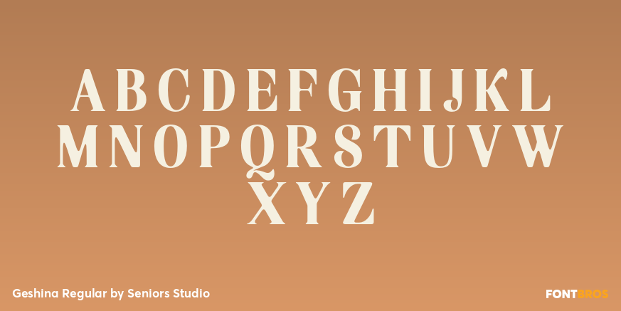 Geshina Regular Font Poster #2
