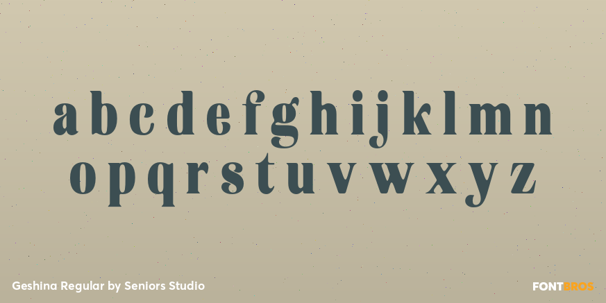 Geshina Regular Font Poster #3