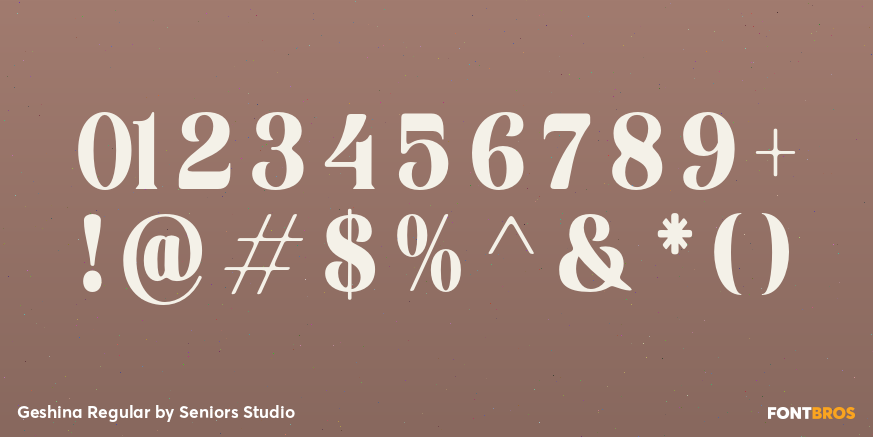 Geshina Regular Font Poster #4